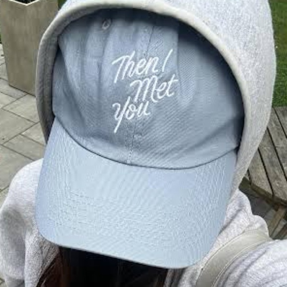 Then I Met You Periwinkle with White Embroidery “Timmy Hat” (Brand New) - Picture 3 of 5